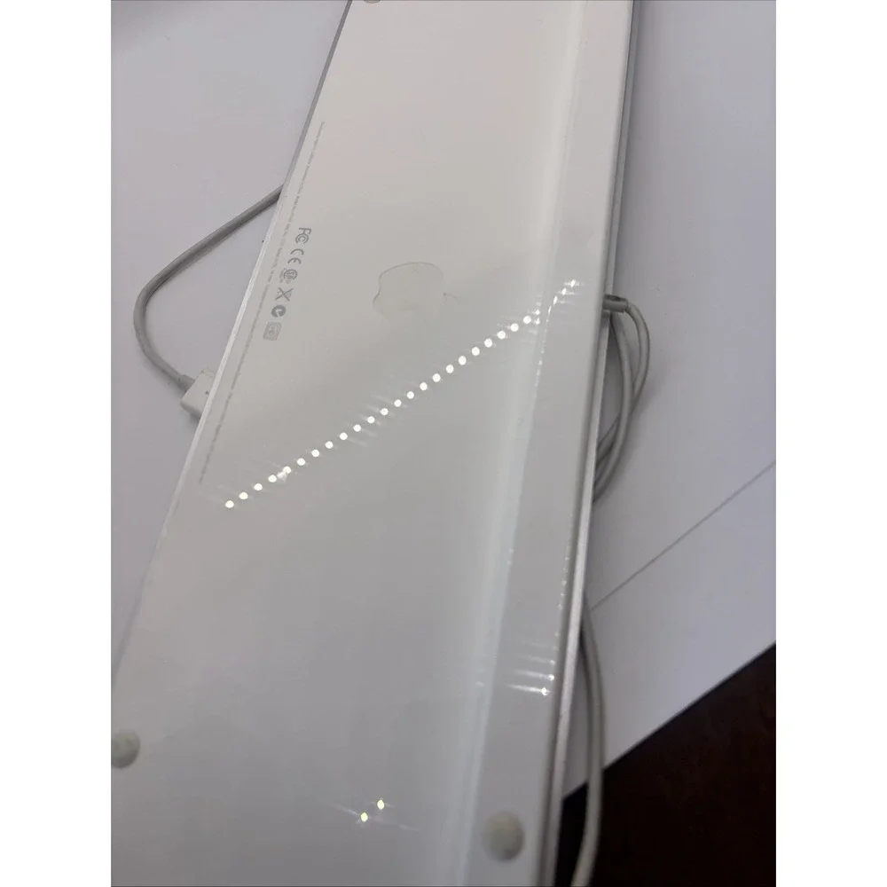 Apple A1243 Aluminum Wired Keyboard MB110LL/A🚀Full Size, Slim, Mac, Genuine OEM